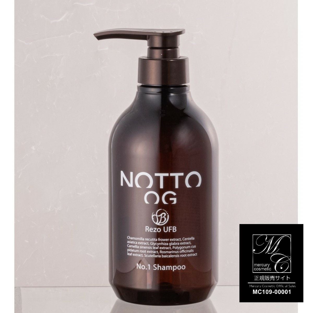 NOTTO OG No.1 Shampoo 500ml ｜Mercury Cosmetic｜美容・化粧品通販